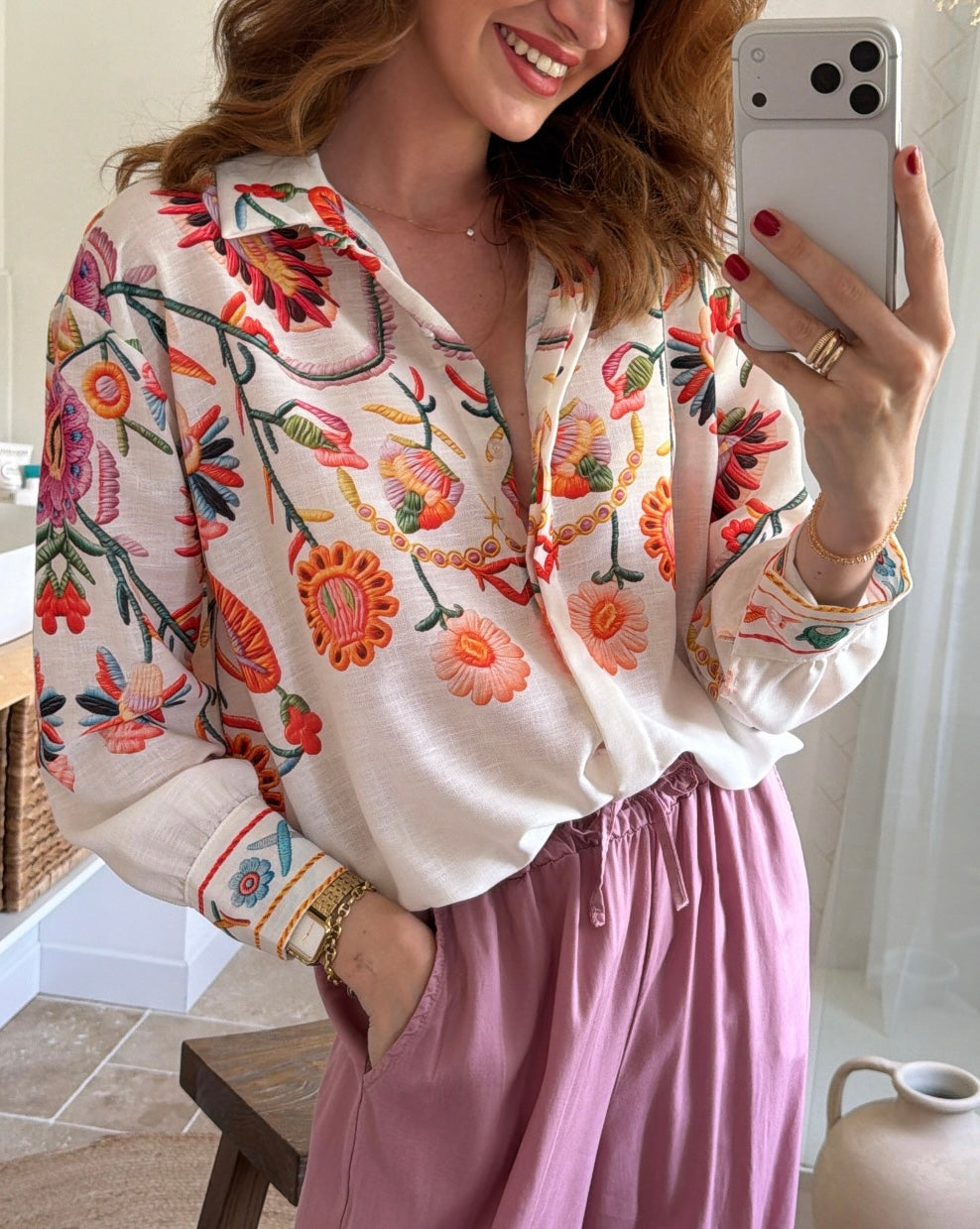 Chemise fleurs d’été