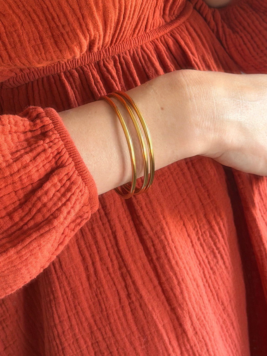 Bracelet jonc en acier inoxydable