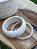 Bracelet résine large - Blanc