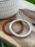 Bracelet résine fin - Blanc