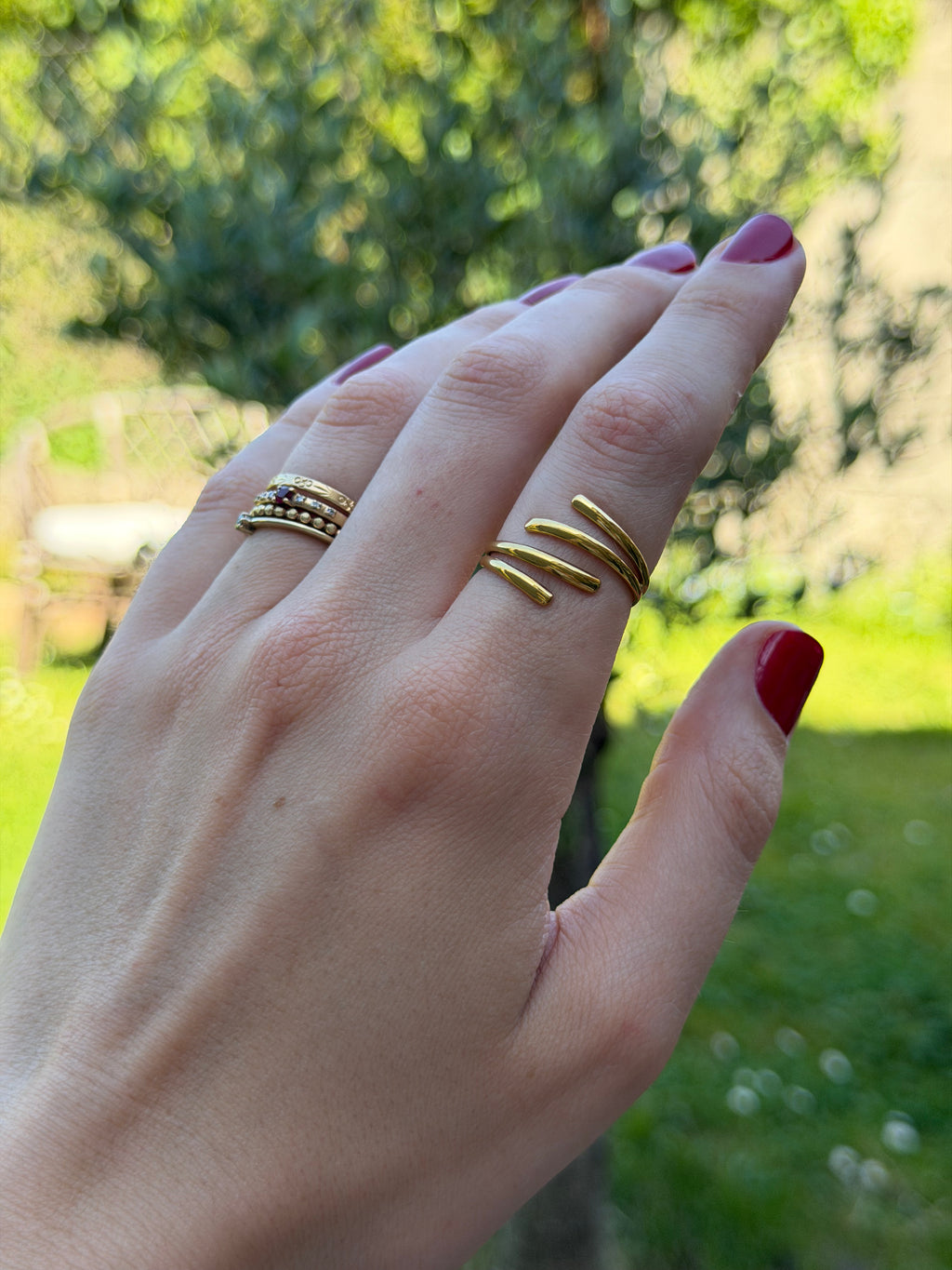 Bague ajustable en acier inoxydable
