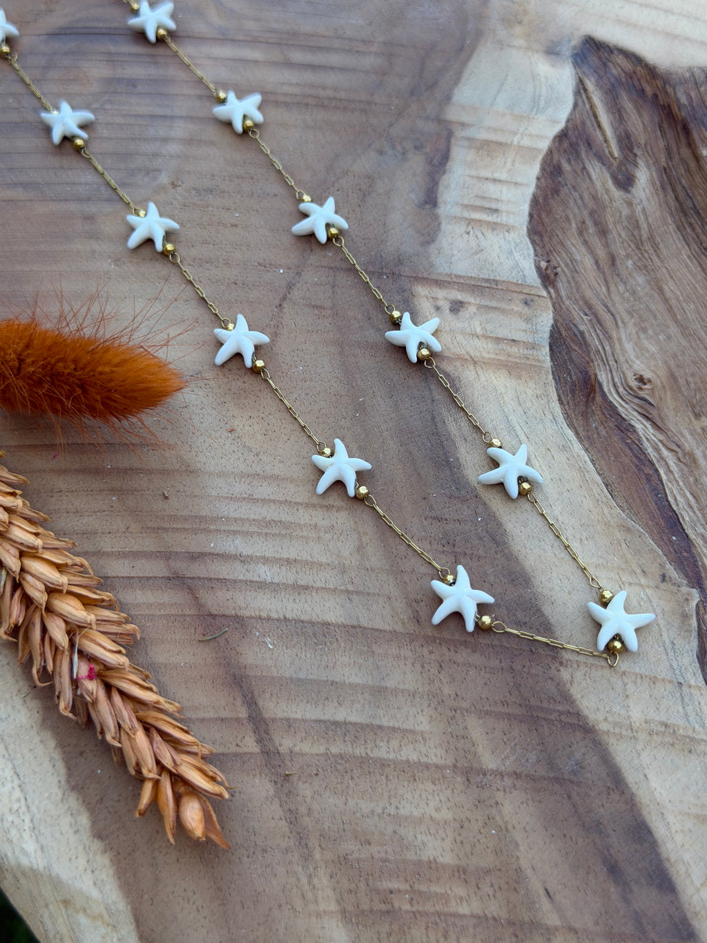 Collier étoiles de mer minimaliste