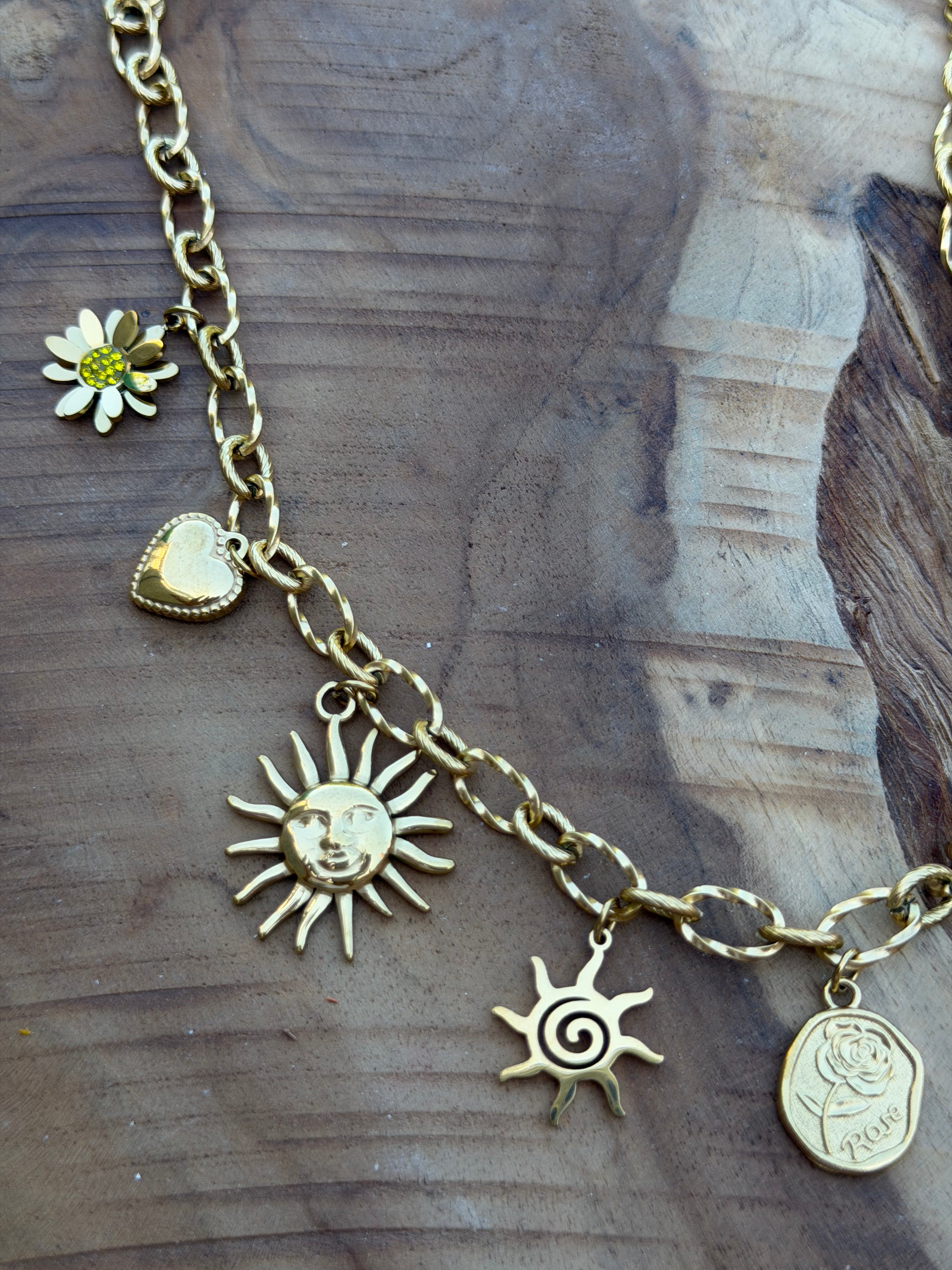 Collier étoile de mer – Acier inoxydable et perles naturelles