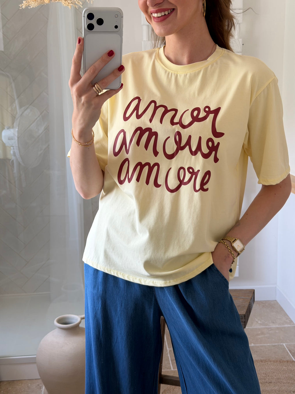 T-shirt en coton - Amor