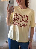 T-shirt en coton - Amor
