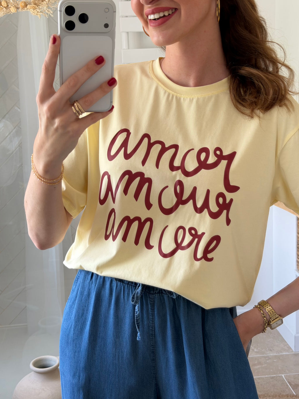 T-shirt en coton - Amor