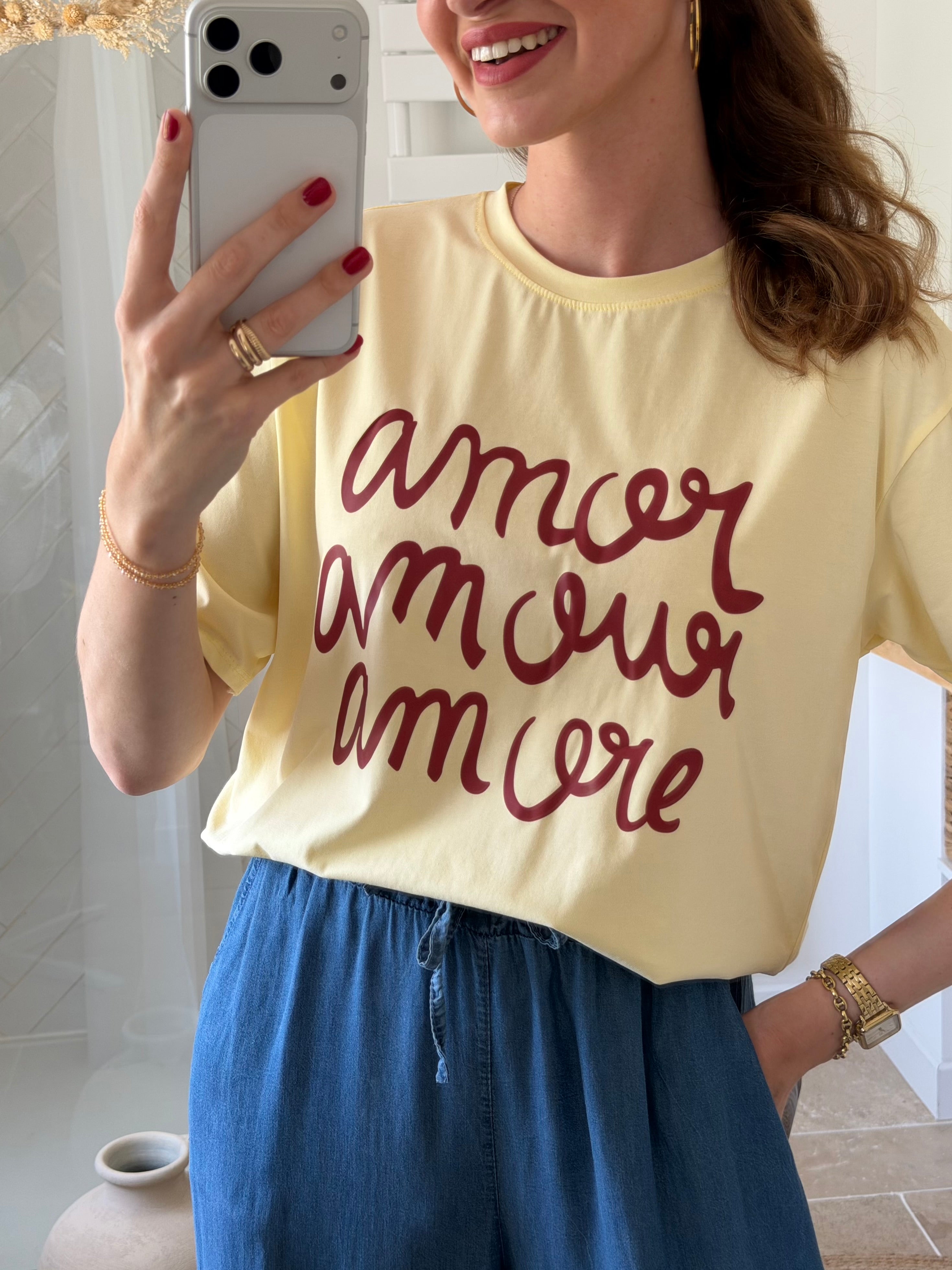 T-shirt en coton - Amor