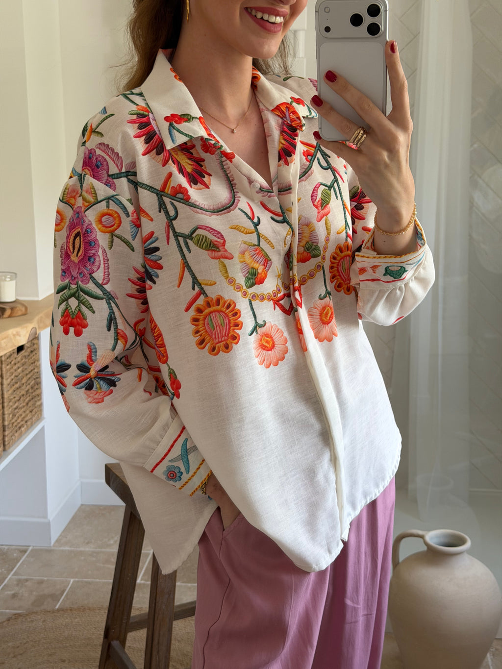 Chemise fleurs d’été