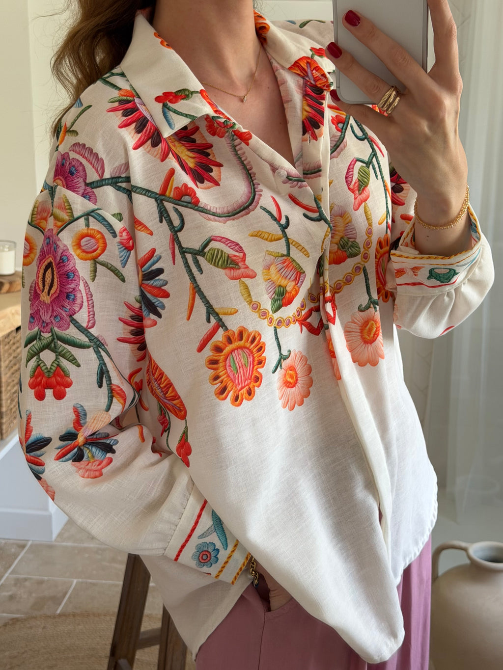 Chemise fleurs d’été