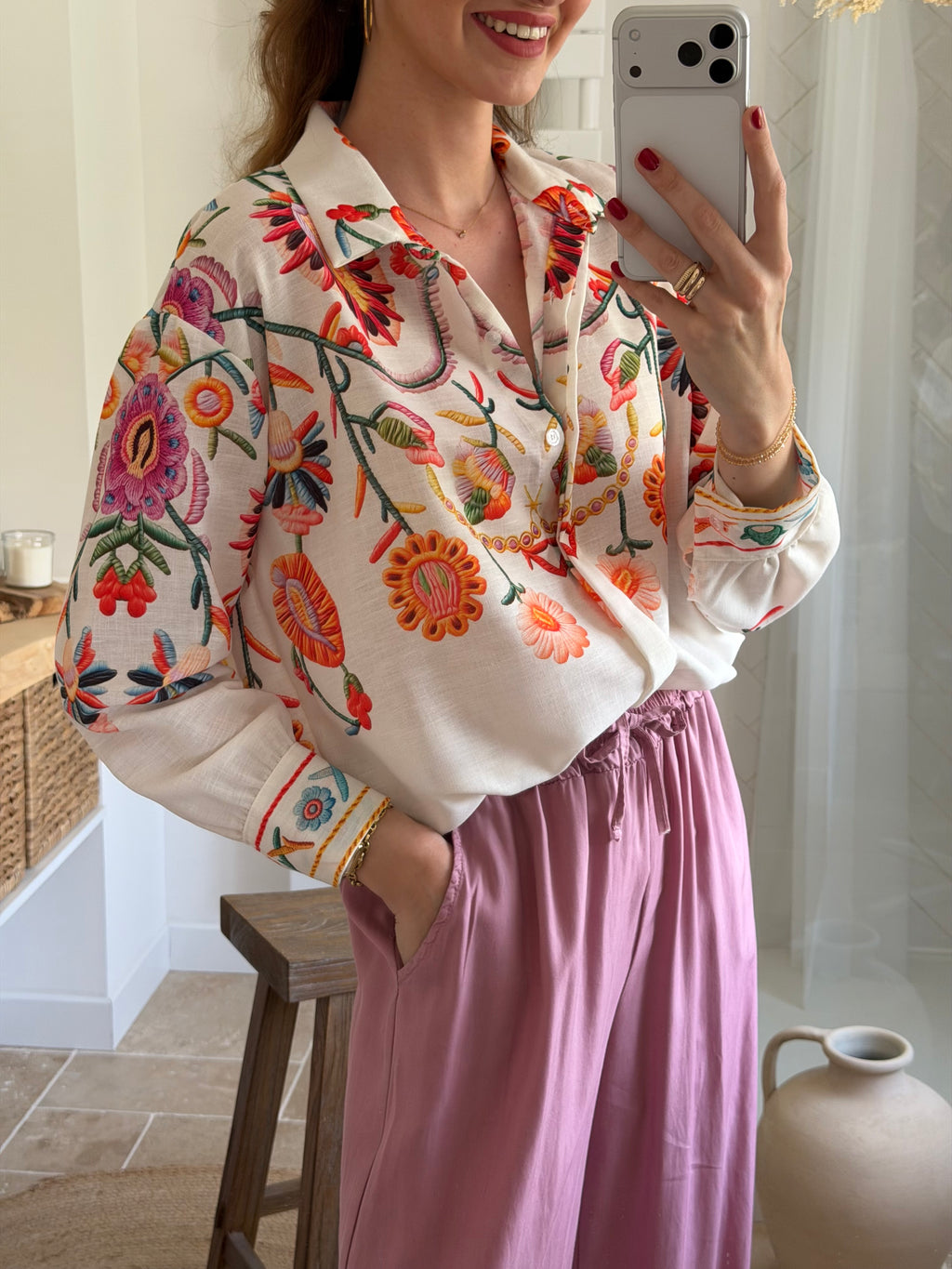 Chemise fleurs d’été