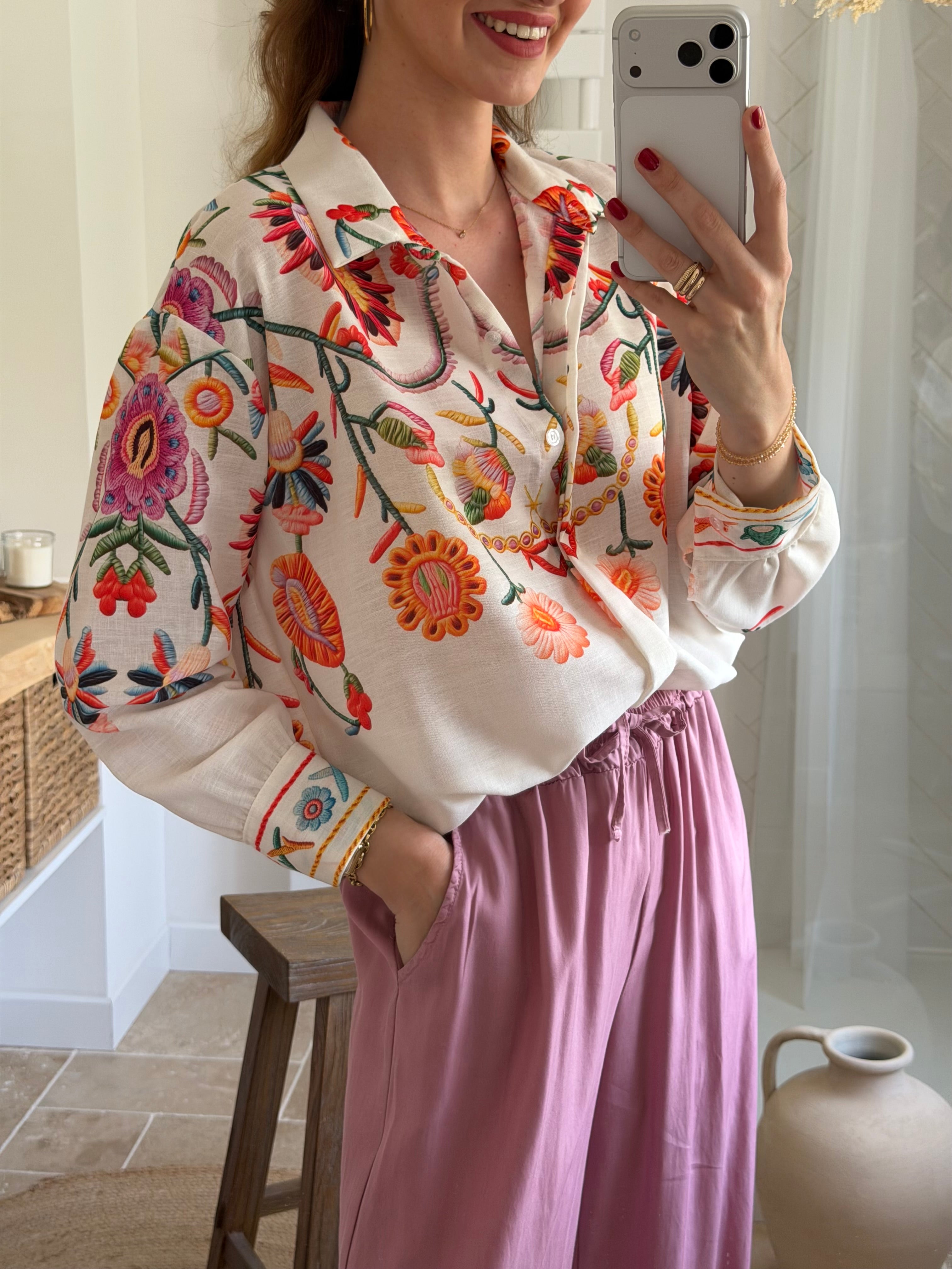 Chemise fleurs d’été