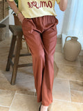 Pantalon Large - Terracotta